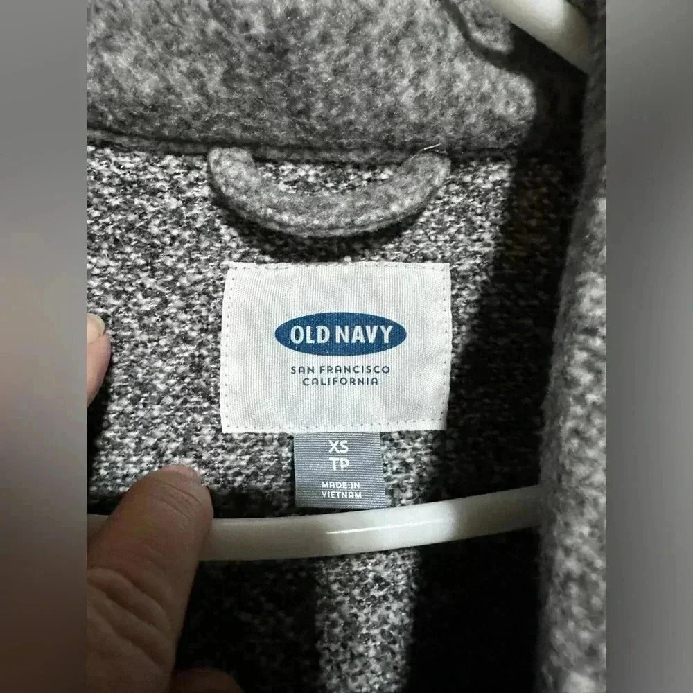 Old Navy Womens Open Front Cardigan  Blazer Jacket Gray Pockets Women’s Size XS - Picture 3 of 5